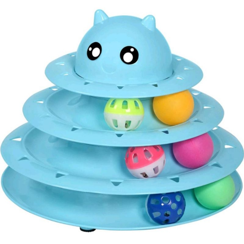 Imagem para Brinquedo Interativo Gatos Torre De Bolinhas 4 Níveis
