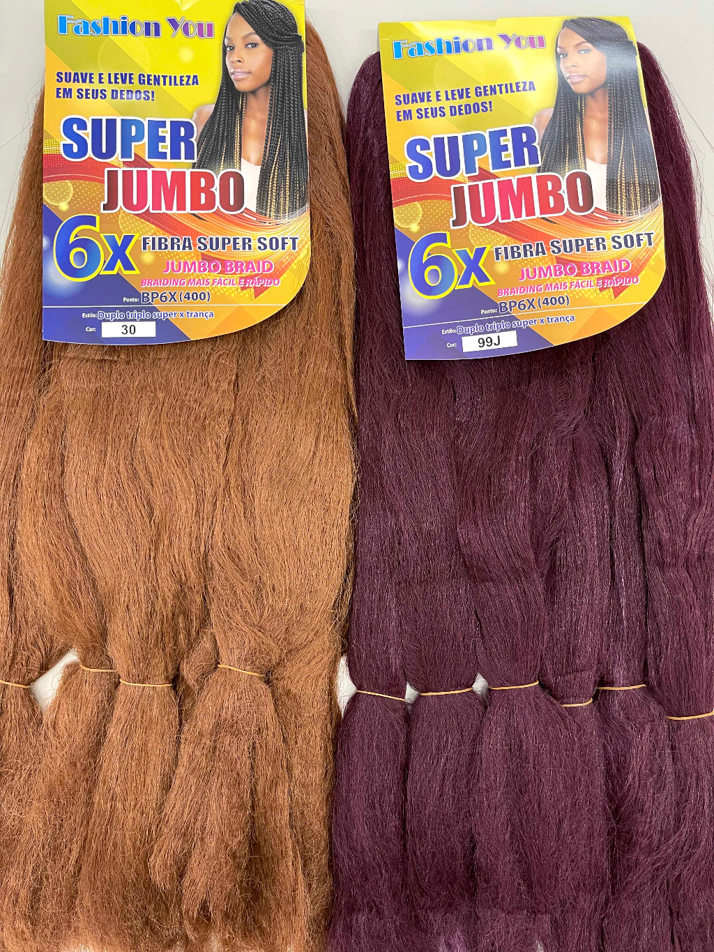 Cabelo Jumbo 6X 400G Pacotão Para Tranças Super Jumbo Box braid ...