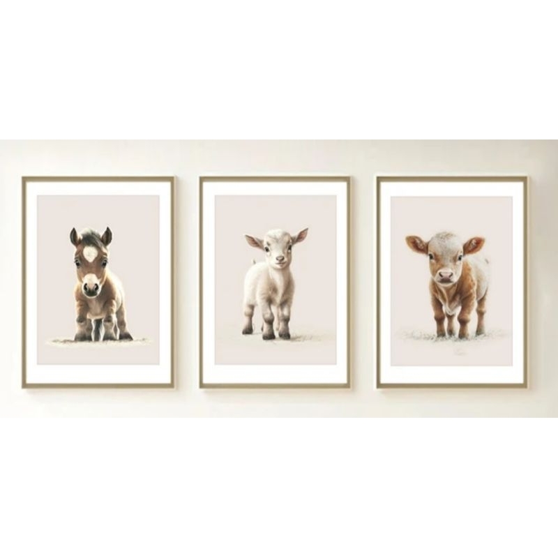 quadros decorativos infantil bichinhos da fazenda