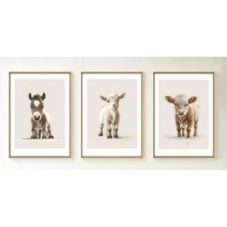 quadros decorativos infantil bichinhos da fazenda