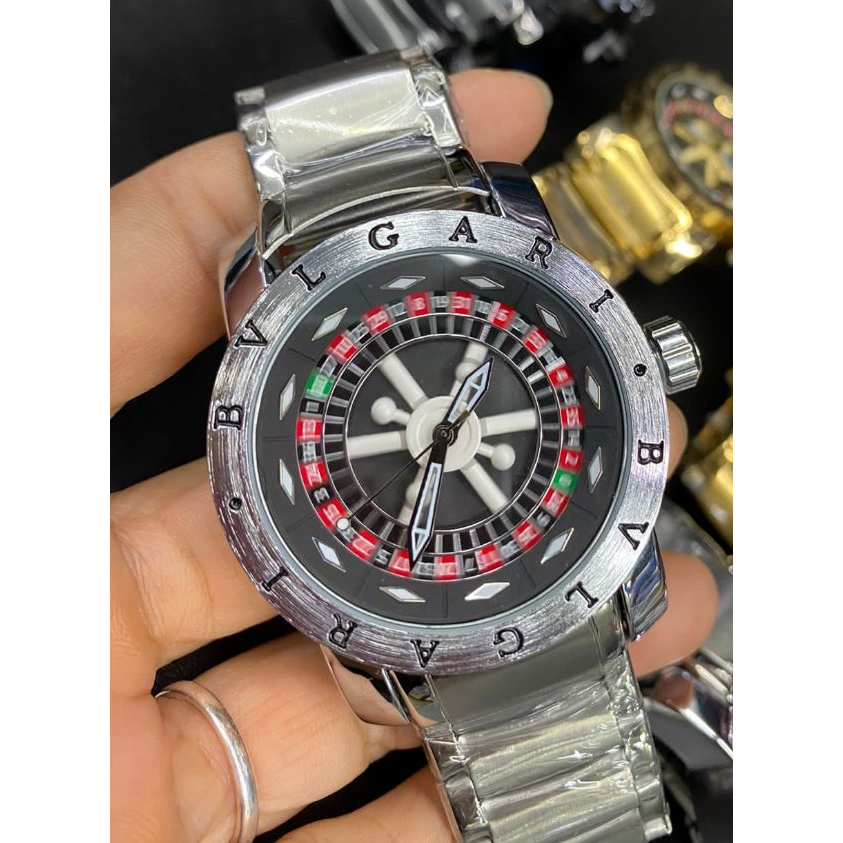 Relogio Masculino CASSINO ROLETA Dourado Folheado Qualidade