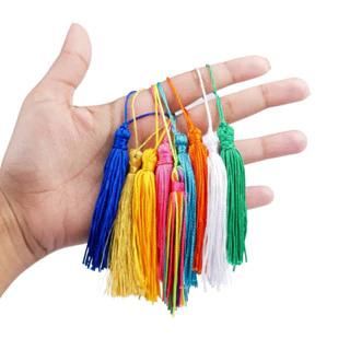 Pingente De Seda Tassel 50 unidades - Franja - 7 Cm sortido . Fibra & Fio .