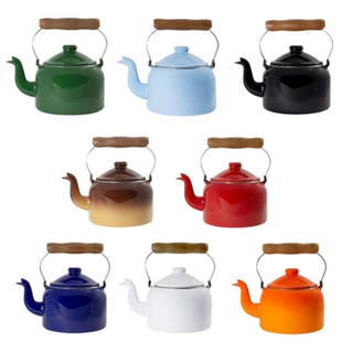 Chaleira Tradicional 16 Esmaltada Indução 1800 ml - Ewel - Linha Mãe Agata