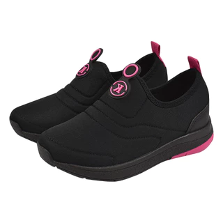 Kidstep Tenis Escolar Infantil Calce Fácil Feminino K Preto com Pink 28 ao 36