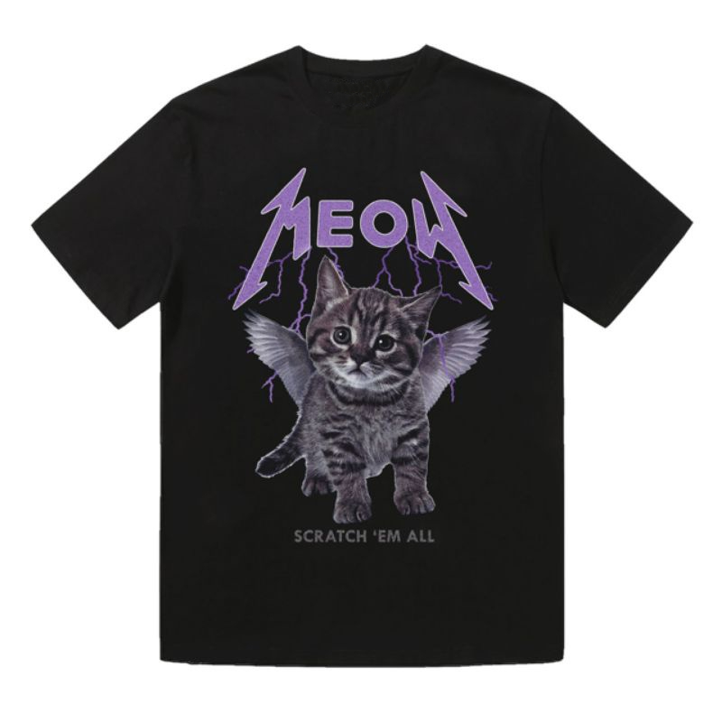 Camiseta Básica T-shirt Unissex Meow Gatinho