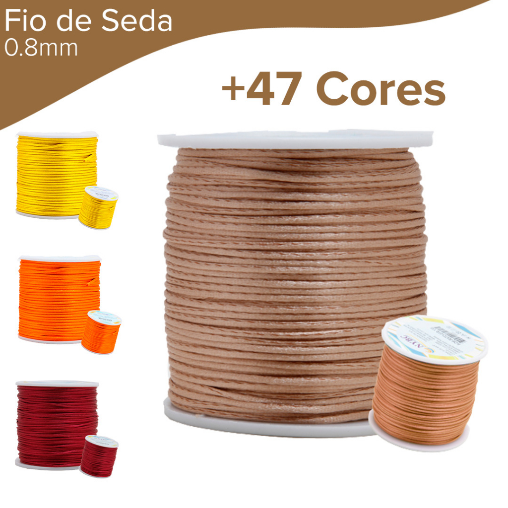 Fio De Seda - Cordão Rabo De Rato 0.8mm - Kaftor