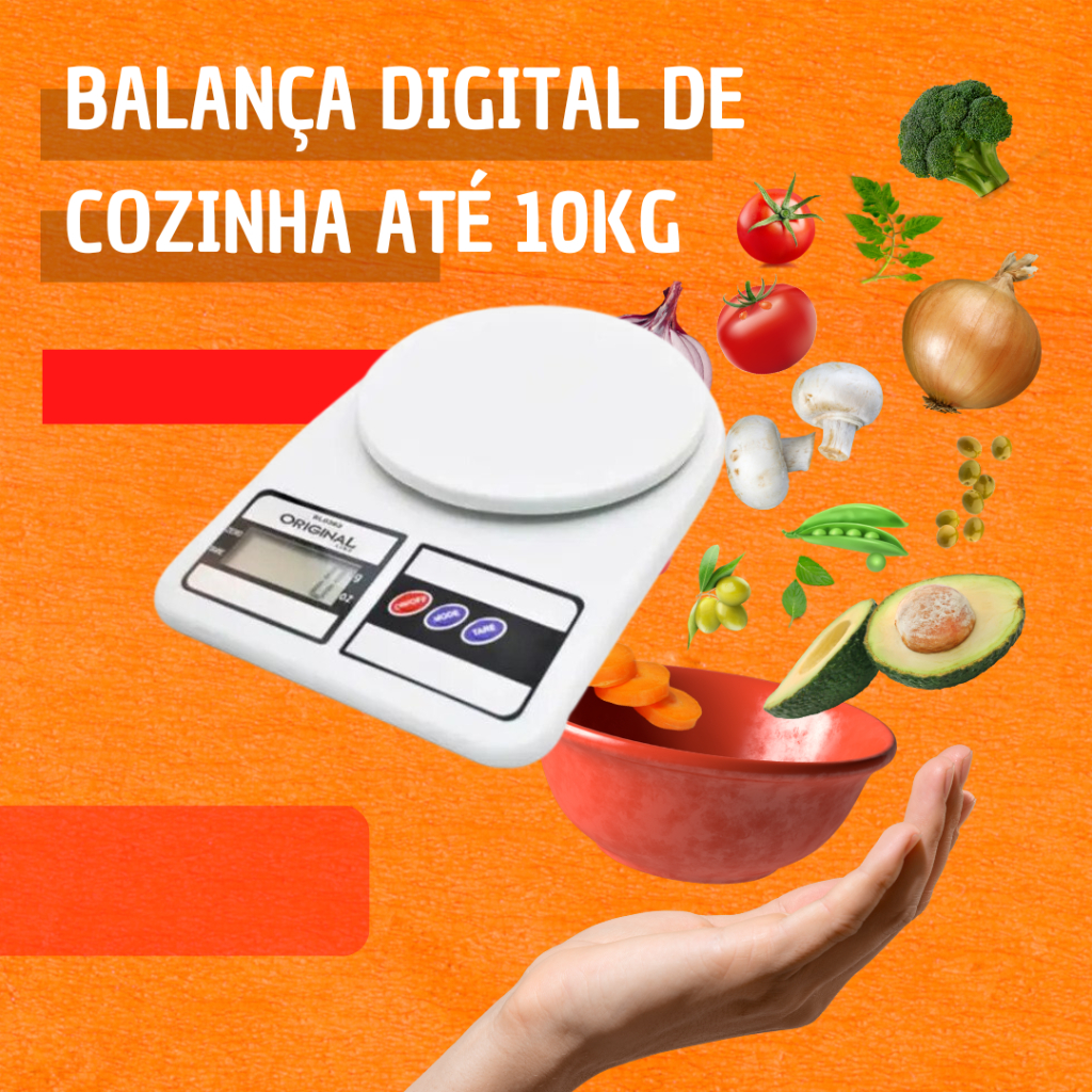 Balança Digital Cozinha Comida Nutrição Dieta Fitnes Confeitaria ...