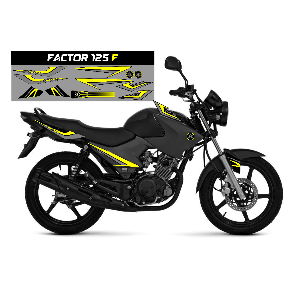 KIT FAIXAS ADESIVOS FACTOR 125 VERSÃO F