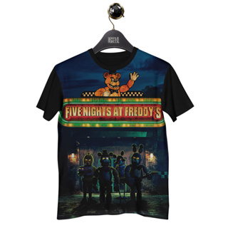 Blusa Camiseta Manga Longa 10 Five Nights at Freddy's Jogo