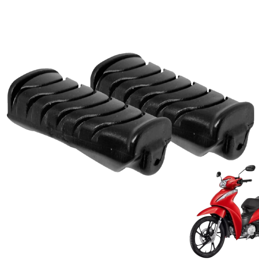 Borracha do Estribo da Honda Biz 100 125 2011/2022 Par | Shopee Brasil