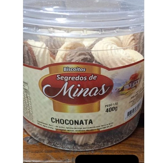 Pote de Bolacha Artesanal Choconata Recheada com Goiabada 400 Gramas ...