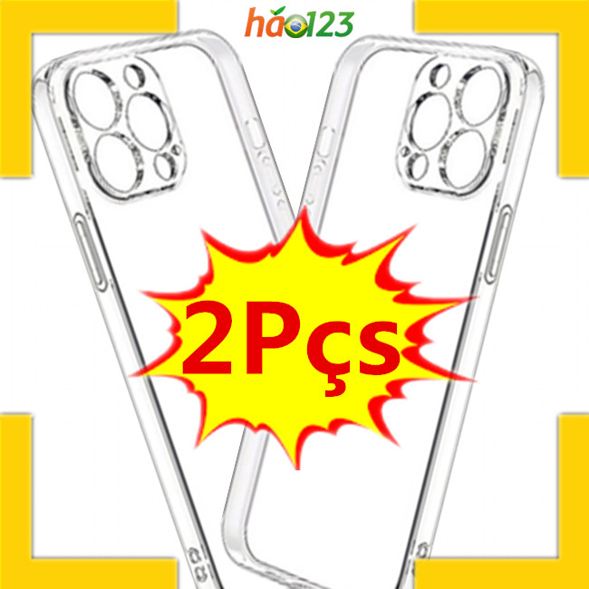 KIT Com 2 Capa Capinha Transparente Anti Impacto TPU Case Para Samsung Galaxy A01 A11 A10 A20 A30 A31 A51 A71 A02 A12 A22 A32 4G A52 A72 A50 A21 M02 M10 M11 M12 M22 M32 M52 M62 A13 A23 A33 A53 A73 5G M13 M23 M33 M53 A03s A03 Core A14 A24 A34 A54 M14 M54