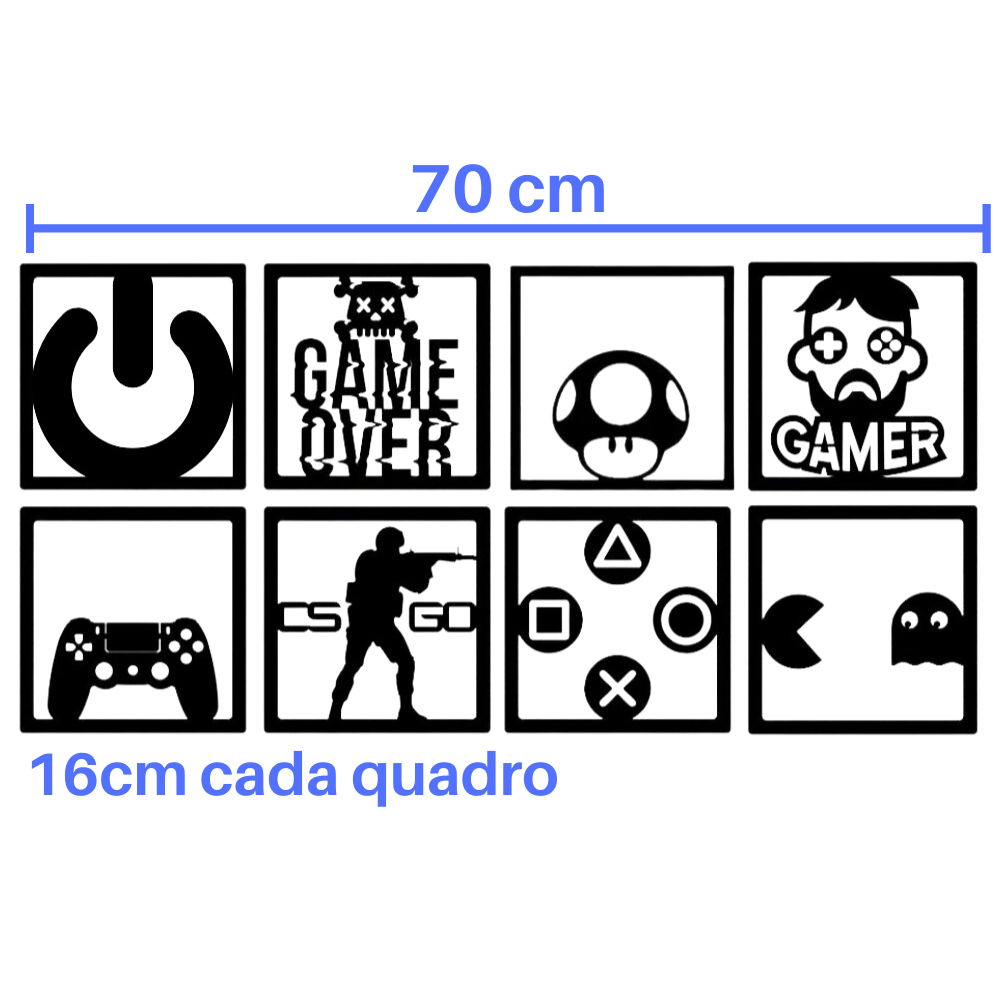 Quadro placas decorativa jogo roblox gamer mdf 20x28