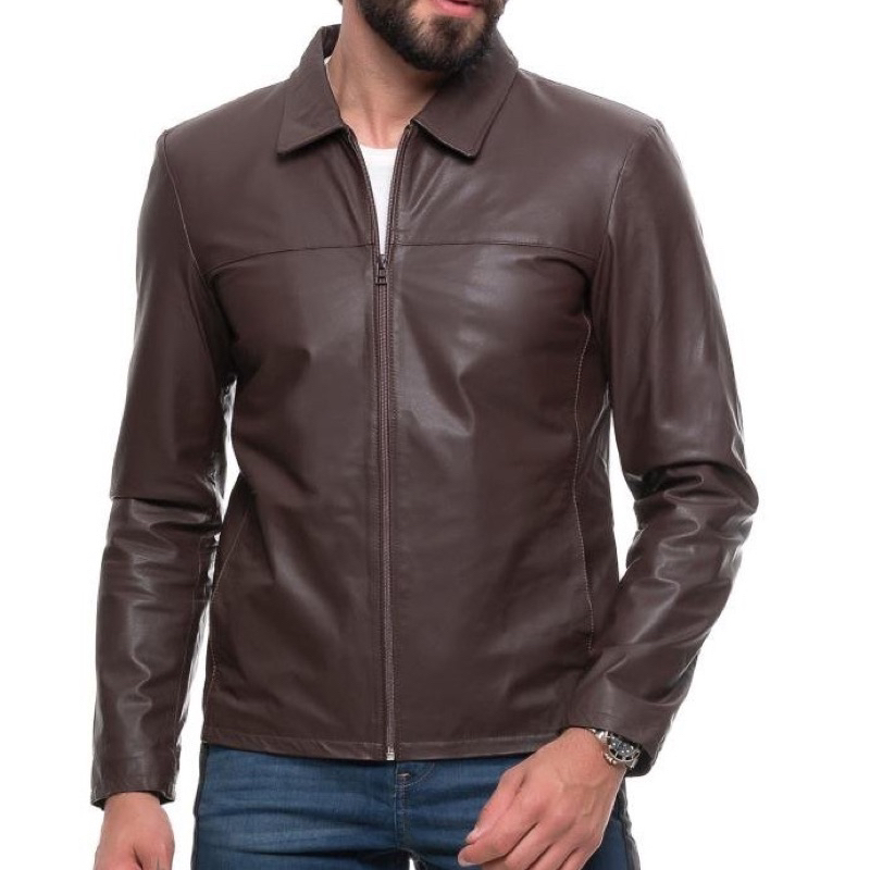 Jaqueta Masculina Bufalo Couro Legítimo Modelo Tradicional