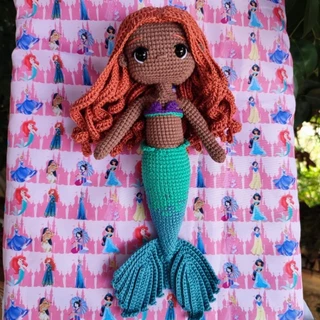 Princesa Ariel "A Pequena Sereia" amigurumi