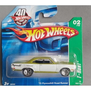 HOT WHEELS PLYMOUTH ROAD RUNNER 70 TH NORMAL LACRADO NA CARTELA NOVO