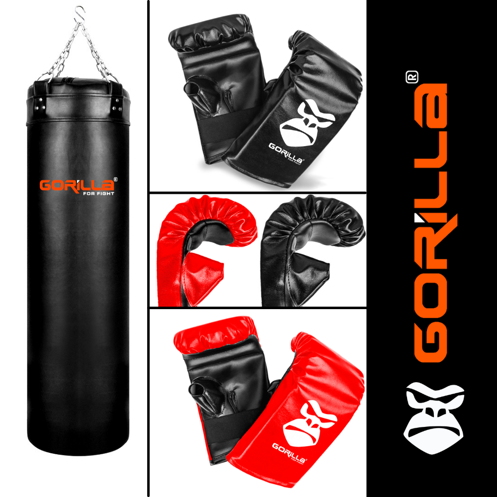 Saco de boxeo Kit Família Adulto Criança Gorila Presente Box Boxe