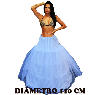 Saiote Anágua de Armação para vestido de noivas e Festas 3ACT Abertura Diâmetro 110 cm
