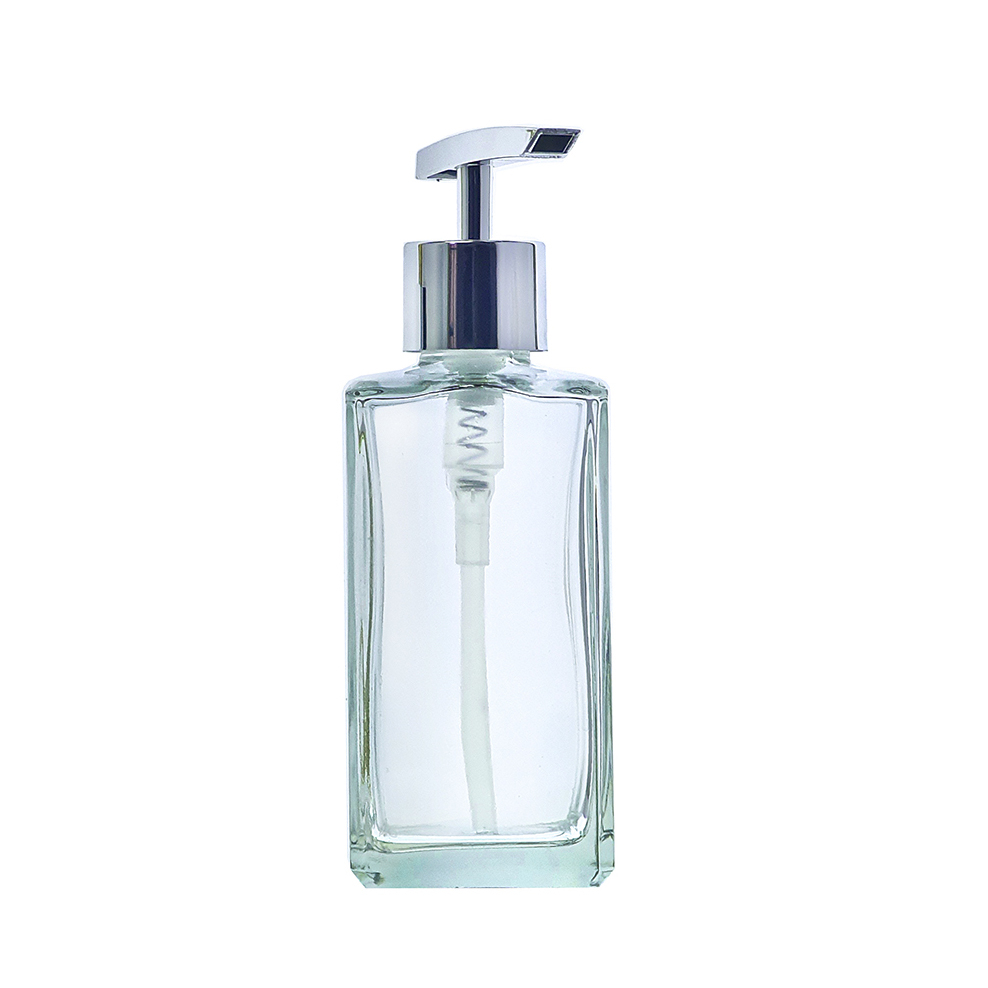 Porta Sabonete Liquido Vidro 250ml Shampoo Cremes
