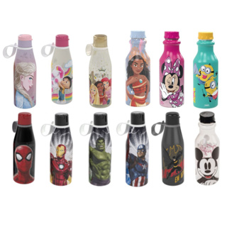 Garrafa Garrafinha infantil de criança 500ml BPA Free Minnie Mickey Frozen Princesas Homem Aranha Hulk Capitao America Minions Patrulha Canina Disney