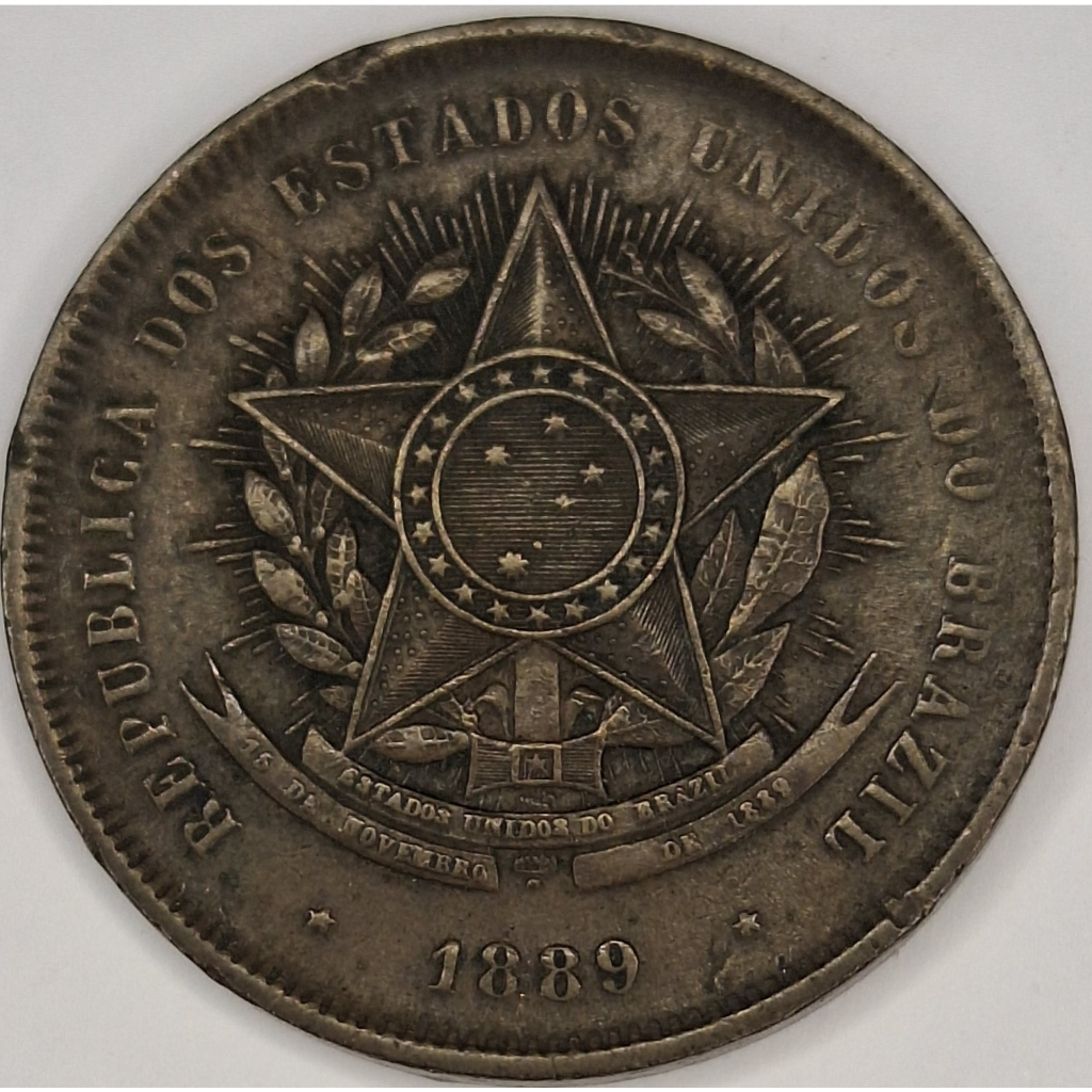 20 Réis 1889 Vintém De Bronze Linda Moeda | Shopee Brasil