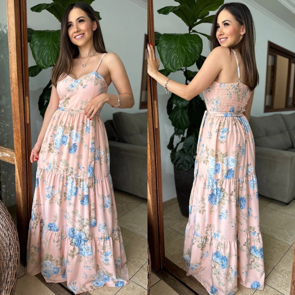 Vestido florido 2024 em casamento