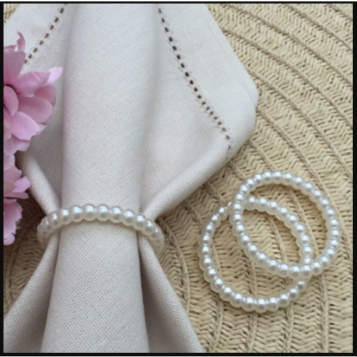 Argola de pérolas 45mm para porta guardanapos | Shopee Brasil