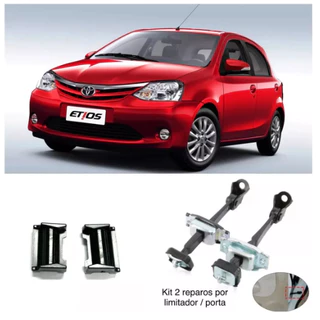 Kit Reparo Limitador De Porta Toyota Etios Para As 4 Portas