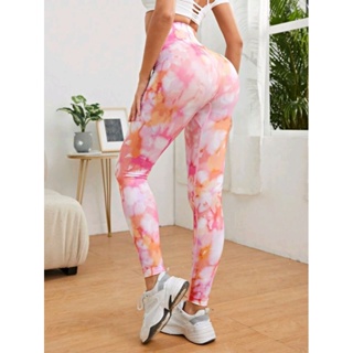 SHEIN Girls Tie Dye Leggings