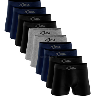 Kit 10 Cueca Boxer Zorba 781 Original Em Algodão Sem Costura Promoção
