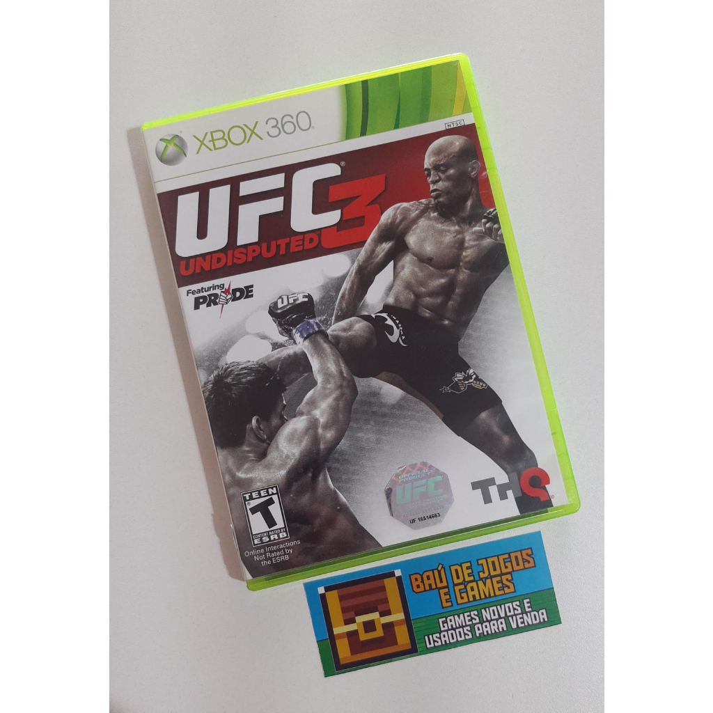 UFC 3 UNDISPUTED - JOGO USADO XBOX 360