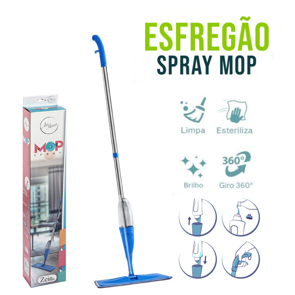 Water Spray Mop Mob Spray Limpeza Mop Lava E Seca - China Mop and Spray Mop  price