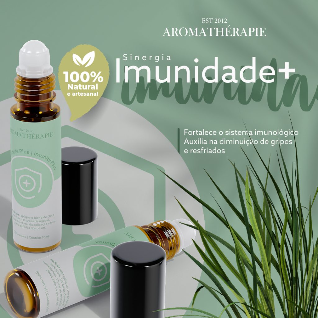 Aromaterapia Imunidade Plus Natural Blend Óleos Essenciais Aromathérapie