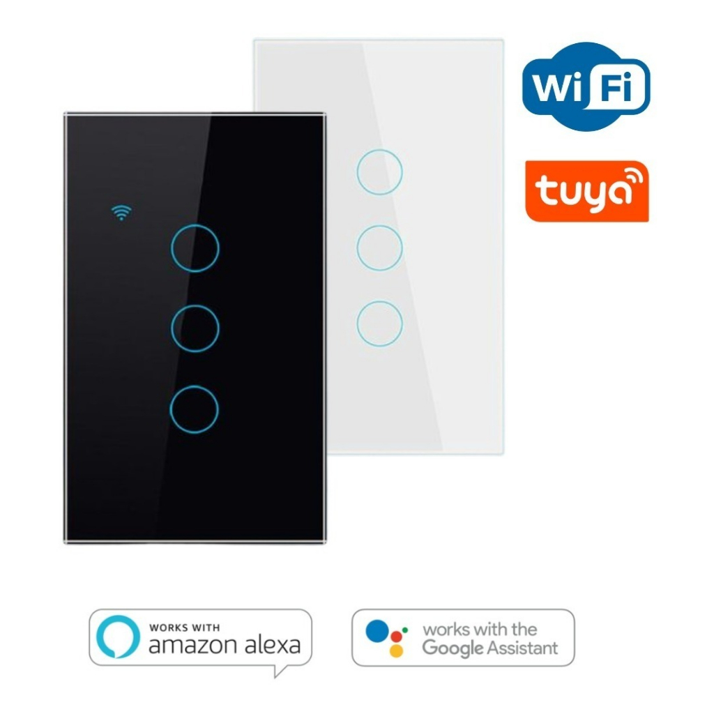 Interruptor Inteligente Wi-fi 3 Botões Original