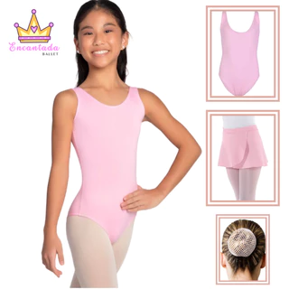kit balllet infantil- collant body regata + saia transpassar + redinha (envio imediato) Rosa e Preto