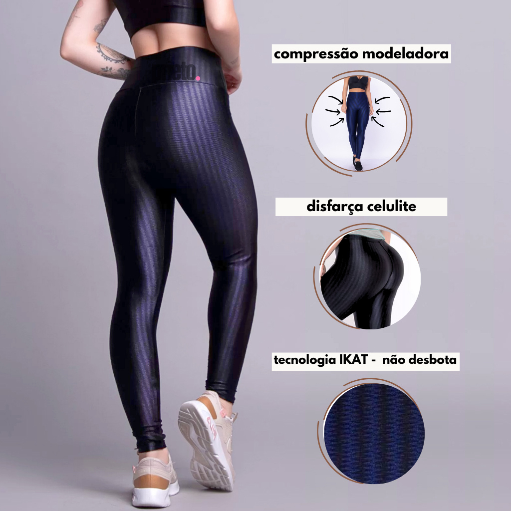 Calça Legging Fitness Fristyle Academia Microfibra Cós Alto Adulto Feminino  Verde - Escorrega o Preço