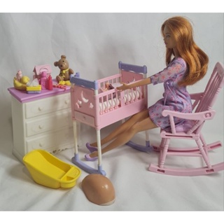 Lot De 4 Bébés JAKKS Pour Maison De Poupée Barbie - Figurines Midge Happy Family - Environ 1-2 Pouces