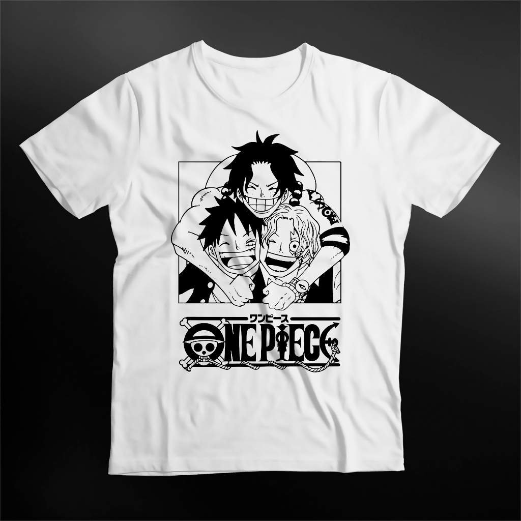Camiseta One Piece Luffy Chapu Ace Luffy Sabo