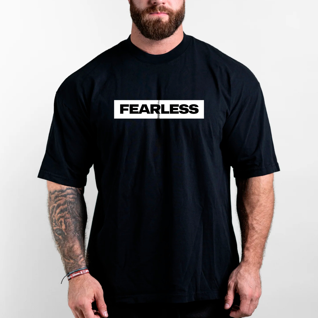 Camiseta Oversized Academia Musculação Treino