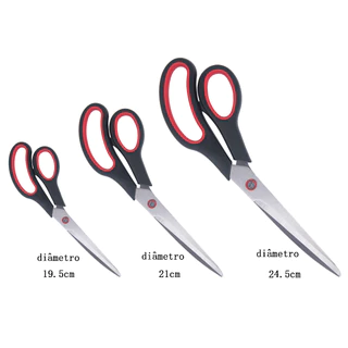 Tesoura Escalope Profissional Papel Eva Artesanato Aço Multiuso Uso Doméstico Costura Escolar 19.5cm /21cm/24.5cm em Oferta na Shopee
