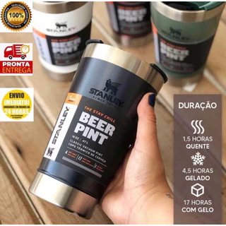 Copo Caneca Térmica Inox Bebida Quente ou Gelada Beer Pronta Entrega
