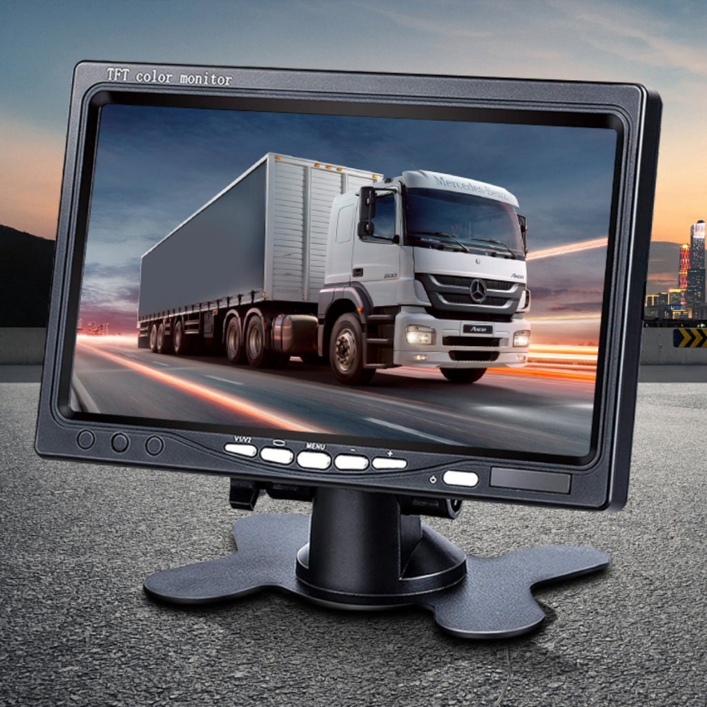 Tela Monitor LCD Veicular Digital 7 Polegadas Portátil Com controle S ...