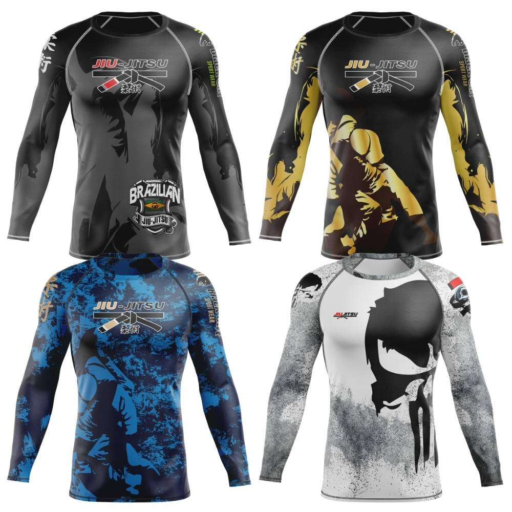 Rash Guard Jiu-Jitsu Segunda Pele Treino Camiseta Proteção Térmica
