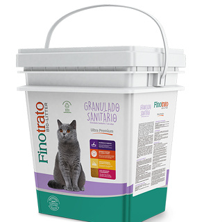 Finotrato Bio-litter Granulado Sanitário Ultra Premium para Gatos Balde de 10kg
