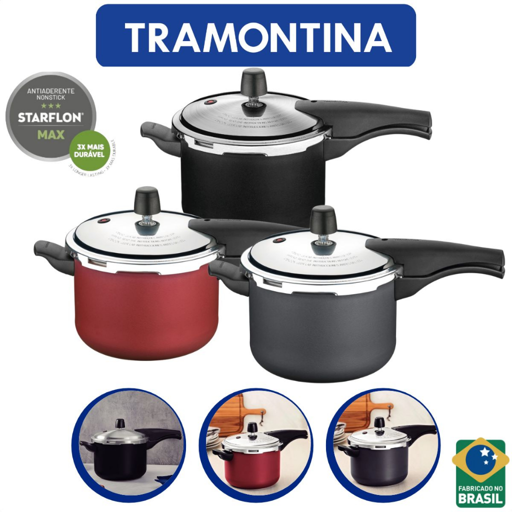 Panela de Pressão 4,5 L Tramontina Vancouver com Fechamento