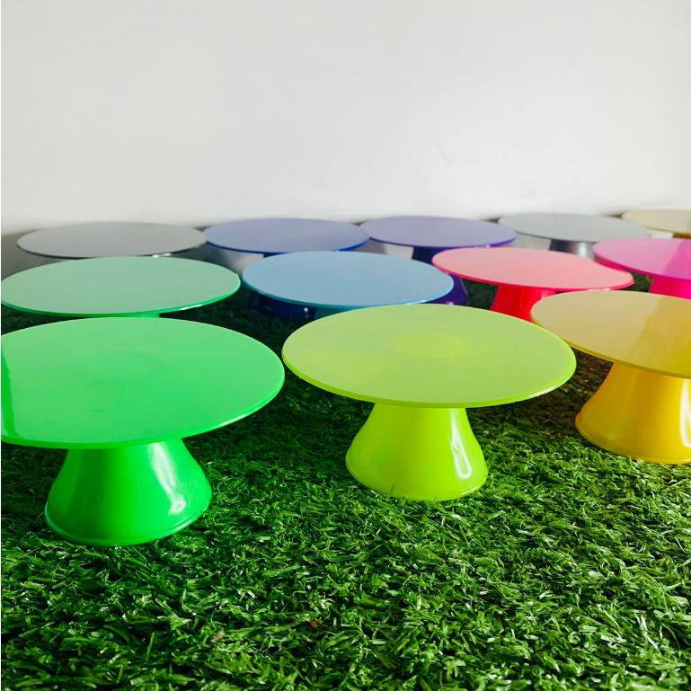 Mini Boleira Cake Lisa 10x5cm Pequena Suporte de Cupcake Docinho Brgadeiro Festa Decoração de Mesa