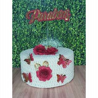 Topo de bolo de aniversário de 18 anos ouro rosa topo de bolo de feliz  aniversário de 18 anos e topo de bolo de balão com coração de amor de  estrela para