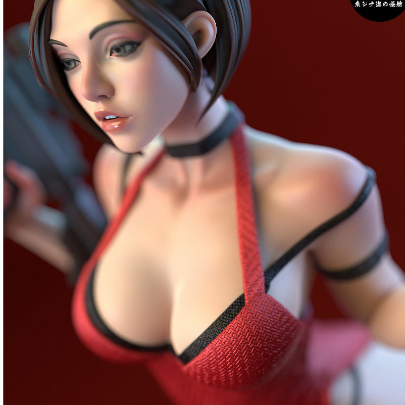 Ada Wong Resident Evil Miniatura em escala 75mm geek playstation xbox