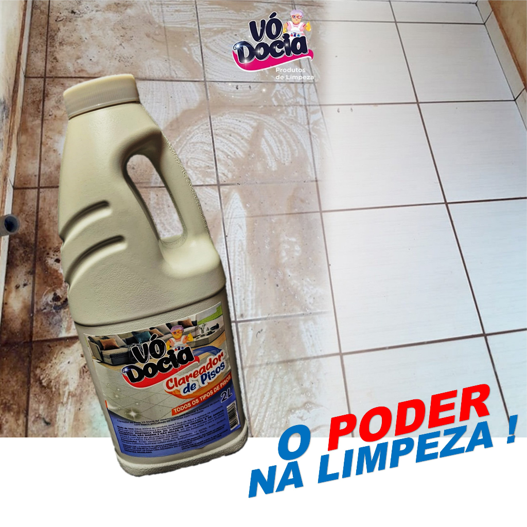 Limpa Piso Clareador Para Pisos Encardidos Limpeza Profunda Banheiro ...