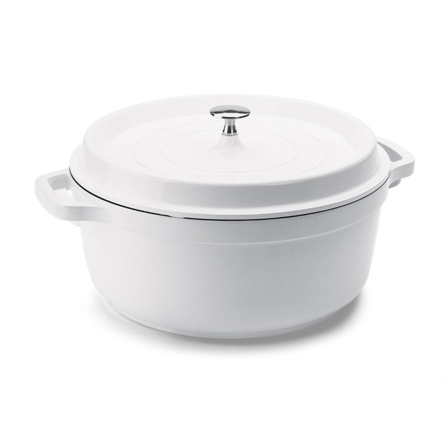 Caçarola Studio Hercules Ø25,4cm Antiaderente Cerâmico Branca PA9000-24C